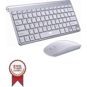 Tmk-05 Beyaz Akıllı Kablosuz Klavye Fare Seti