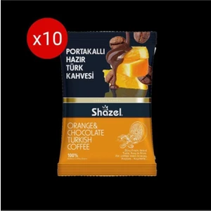 Portakallı Hazır Türk Kahvesi 100gr (100g X 10 Adet)