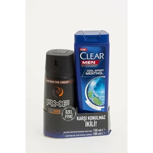 Dark Temptation Deodorant+Clear Men Cool Sport Menthol Şampuan 180ml
