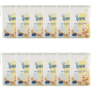 Bebek Temizleme Pamuğu 60'lı - 12 Paket 720 Adet