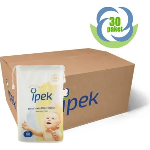 Maxi Bebek Temizleme Pamuğu 60'lı X 30 Paket 1 Koli
