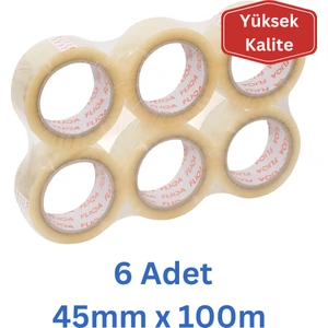 2011 HOTMELT Koli Bantı Şeffaf - 45mm x 100m - 6 Adet