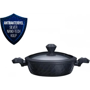 BioDiamond Antiibakteriyel Kulp İndüksiyon Tabanlı Karnıyarık Tenceresi 26 cm 2,6 Lt