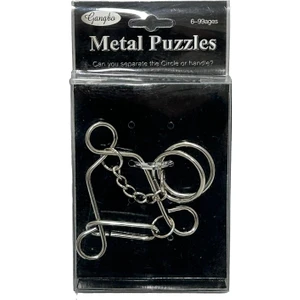 Metal Puzzle - Zeka Geliştirici Oyun - Eğitici Beceri Oyunu (Model 7)