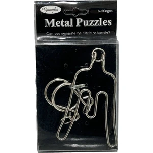 Metal Puzzle - Zeka Geliştirici Oyun - Eğitici Beceri Oyunu (Model 6)