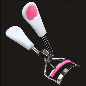 Lüks Kalp Serisi Kirpik Kıvırıcı 3 Kat Daha Güçlü Full Lash Curler Kirpik Kıvırma Aleti Beyaz Pembe Xlkk52