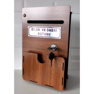 Cepli Ahşap Dilek ve Öneri Kutusu