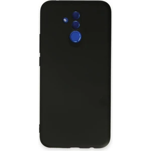 Huawei Mate 20 Lite Kılıf Nano Içi Kadife  Silikon - Siyah