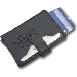 Anıl Bags Suni Deri Mekanizmalı Otomatik Kızaklı Kartlık Cüzdan Kart Bölmeli