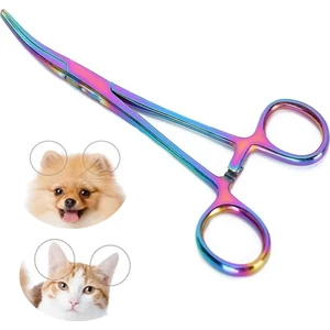 Rainbow Petshop Kuaför Kedi Köpek Evcil Hayvan Kulak Akarı Temizleme Makası Pensi Xlq506
