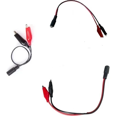 Umut Bilişim Akü Bağlantı Kablosu Maşalı Kablo 12 Volt-6 Volt Akü Şarj - Akü Şarj Kablosu - Akü