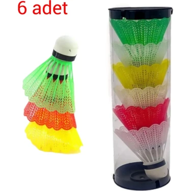 Ceydef Sport Plastik Mantar Başlı Badminton Topu 1 Kutu 6