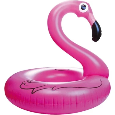 Mavi Su Dünyası Çocuk Simit Flamingo Başlı Pembe 65 cm - Mavi Su