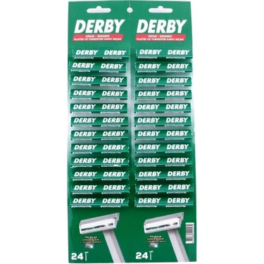 Derby Tek Traş Bıçağı Kartela -
