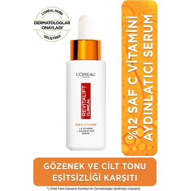 L'Oréal Paris  Revitalift Clinical %12 Saf C Vitamini Aydınlatıcı Serum