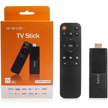 Laxsam Tvr3 Tv Stick  1080P 4K Android 12.1 + 16GB Wifi Akıllı Medya Oynatıcı Tv