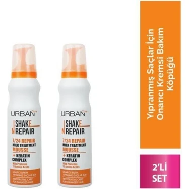 Urban Care Shake N Repair Onarıcı Saç Bakım Köpüğü 150 ml x 2'li Avantajlı