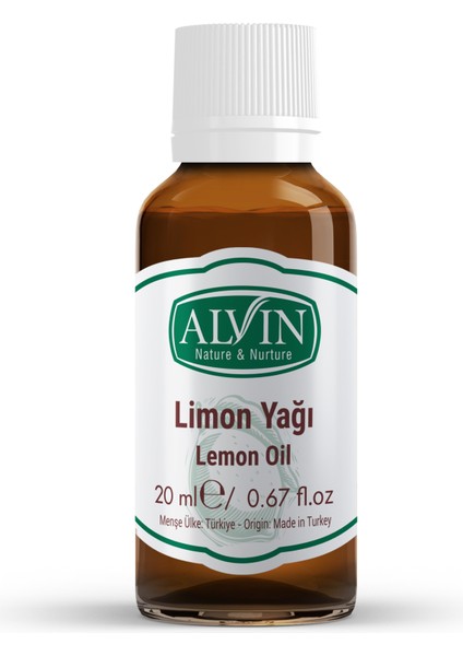 Limon Yağı (Lemon Oil), Doğal, 20 ml