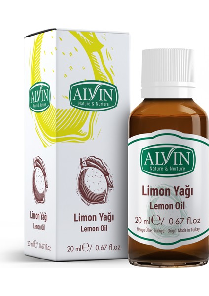 Limon Yağı (Lemon Oil), Doğal, 20 ml