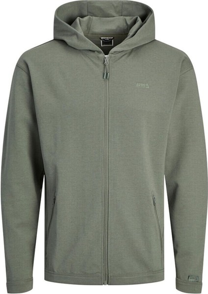 Jack & Jones 12253764  Jcocloud Sweat Zip Yeşil