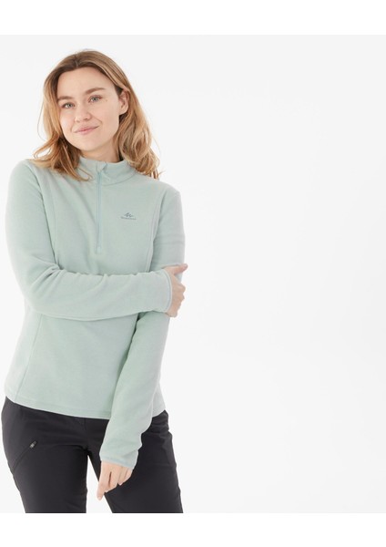 Quechua Kadın Outdoor Polar - Yeşil - MH100 fırsatları