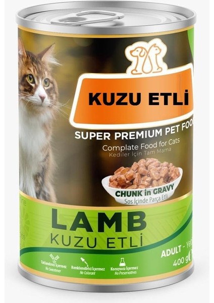 Sepeti Kedi Konservesi Kuzu Etli Sulu Parçalı - 400 gr