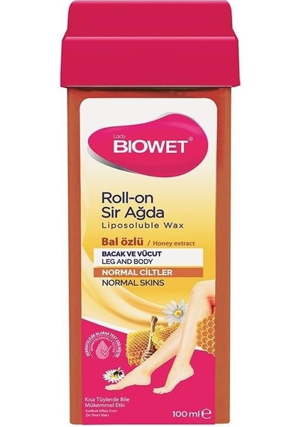 Bıowet Roll-On Sir Ağda Bal Özlü Tüm Ciltler 100 ml