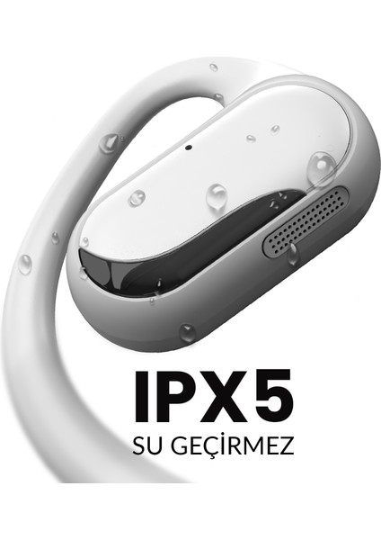 FutureMate Pro BT 5.2 IPX5 Su Geçirmez ENC Çevresel Gürültü Engelleme 4 Mikrofonlu Open-Ear Kablosuz Kulak İçi Kulaklık Beyaz/Gri fiyatları