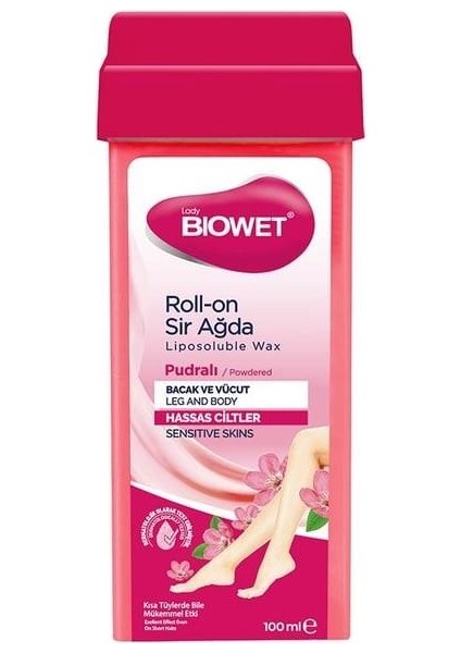 Bıowet Roll-On Sir Ağda Pudralı Hassas Ciltler 100 ml