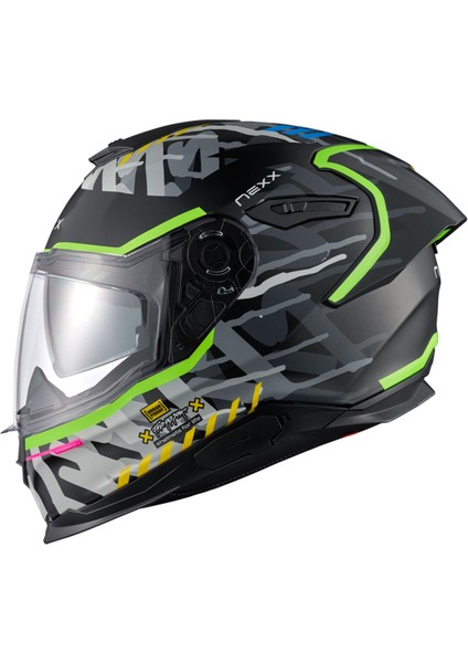 Y.100R Urbangram Mat Siyah Kask