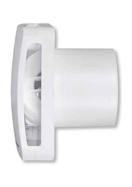 Ecoair Design S Duvar Tavan Tipi Sessiz 100MM Radyal Fan Banyo Aspiratörü Ortam Havalandırma Fan