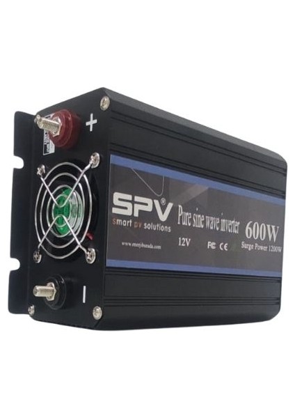 600W 12 Volt Tam Sınus Inverter - SPV-P600W