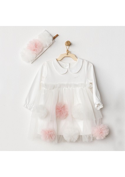 Bebek Elbise Takım Dress Band Set Petıt Love Ac24500