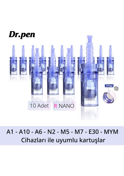 Dr.pen Dermapen Iğnesi (10 Adet) A1 - A10 - A6 - N2 - M5 - M7 - E30 - Mym Cihazları ile Uyumlu fiyatları