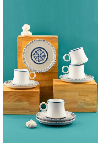 Porselen 12 Parça Kahve Fincan Takımı