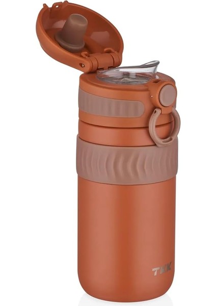 T-2006 450ML Kahverengi Rahat Içim Çift Yalıtımlı Paslanmaz Çelik Termos Matara fiyatları