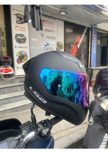 Rapıd Mat Siyah Kask - Gökkuşağı Vizör + Spoiler fiyatları