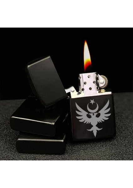 Çift Başlı Kartal Türk Özel Kuvvetler Lazer Silinmez Resimli Benzinli Hediyelik Çakmak fiyatları