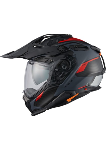 X.wed 3 Keyo Mat Gri-Kırmızı Kask