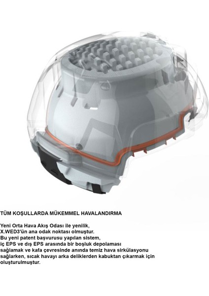 X.wed 3 Keyo Mat Gri-Kırmızı Kask