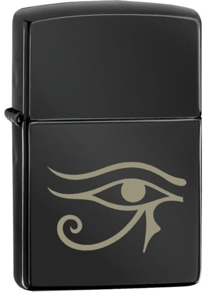 Vicdanın Gözü Resimli Çakmak Mısır Tanrısı Horus Ra Resimli Dolu Benzinli Siyah Metal indirimleri