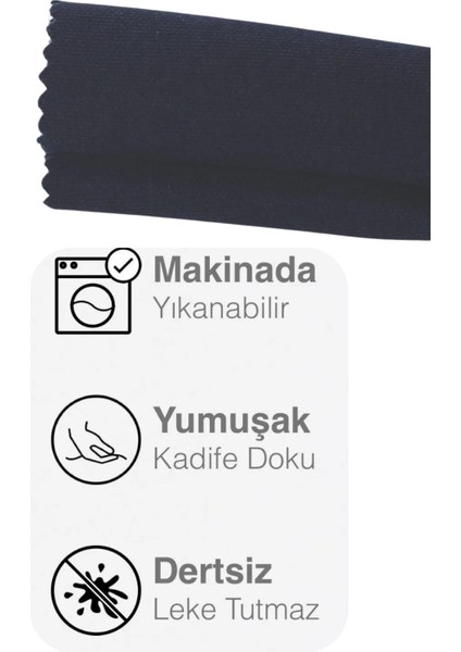 Ada Fon Perde Tek Kanat 1/3 Sık Pile 32-Koyu Lacivert fiyatları