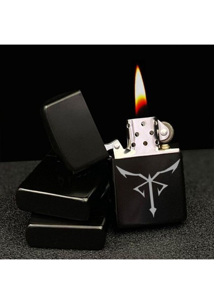 Los Iluminados Resident Sembol Lazer Silinmez Resimli Benzinli Çakmak