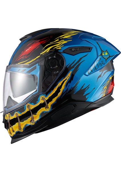 Y.100R Nıght Rıder Sky Mavi Kask