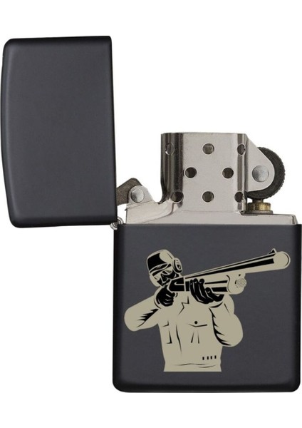 Av Avcı Tüfekli Spor Lazer Silinmez Resimli Benzinli Hediyelik Çakmak modelleri