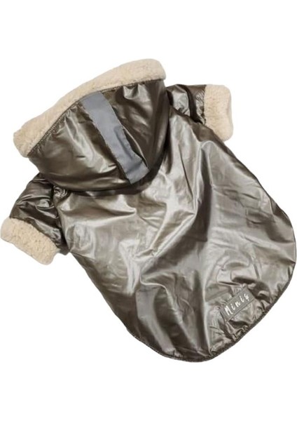 Peluşlu Vizon Küçük Irk Köpek Yağmurluğu