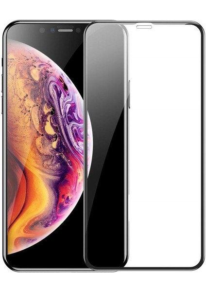 Senal Store iPhone 11 Pro Tam Kaplayan Kırılmaz Cam Koruyucu 5D 9D Beyaz Senalstore