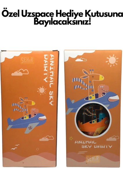 Vagonlife Uzspace VGN2201 Turuncu Sunshine Pipetli 500 ml Boyun Askılı Tritan Çocuk Su Matarası -Kutulu indirimleri