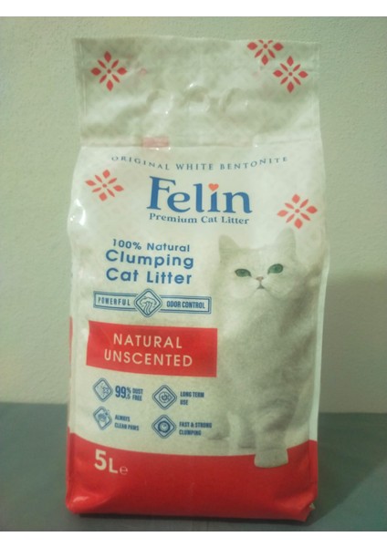 Bentonit Natural Kedi Kumu 5lt