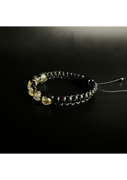 Sitrin Doğal Taş Deri Bileklik fiyatları